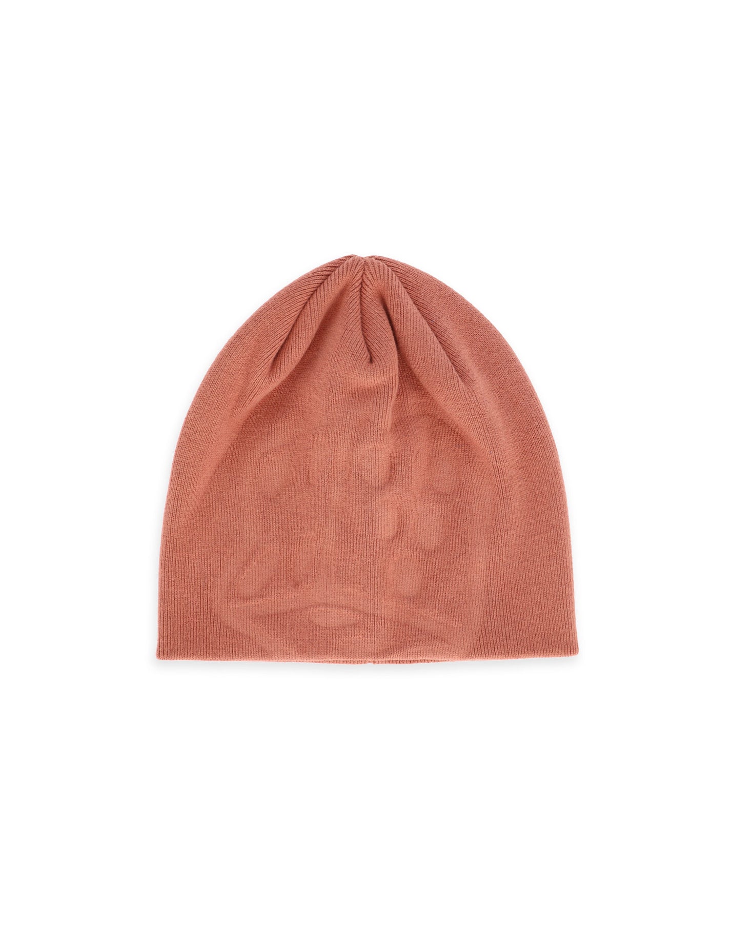 MONOGRAM BEANIE - RUST BROWN