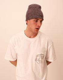 MONOGRAM BEANIE - ANTHRACITE GREY