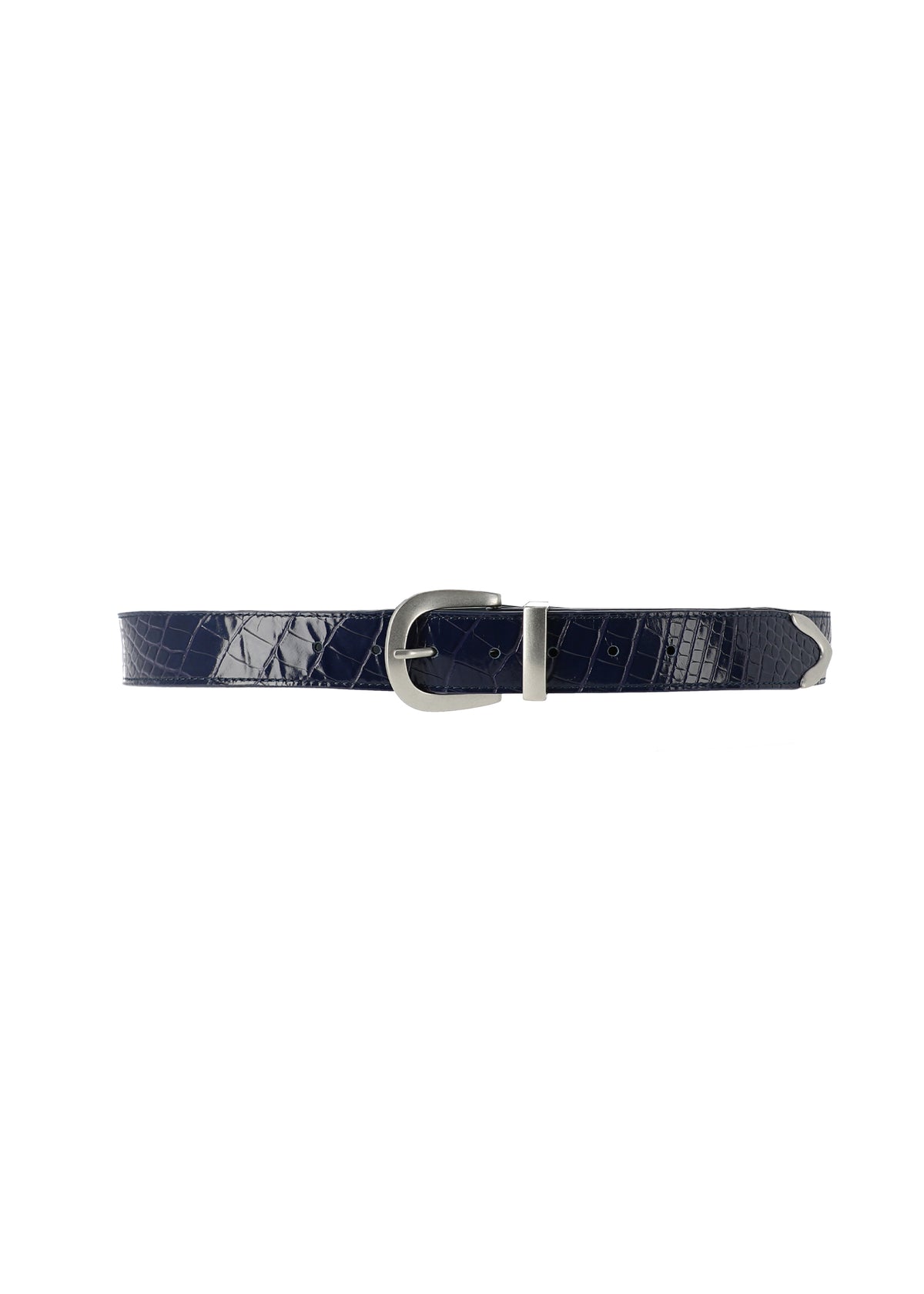 CROC BELT - BLUE