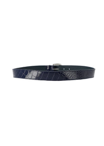 CROC BELT - BLUE