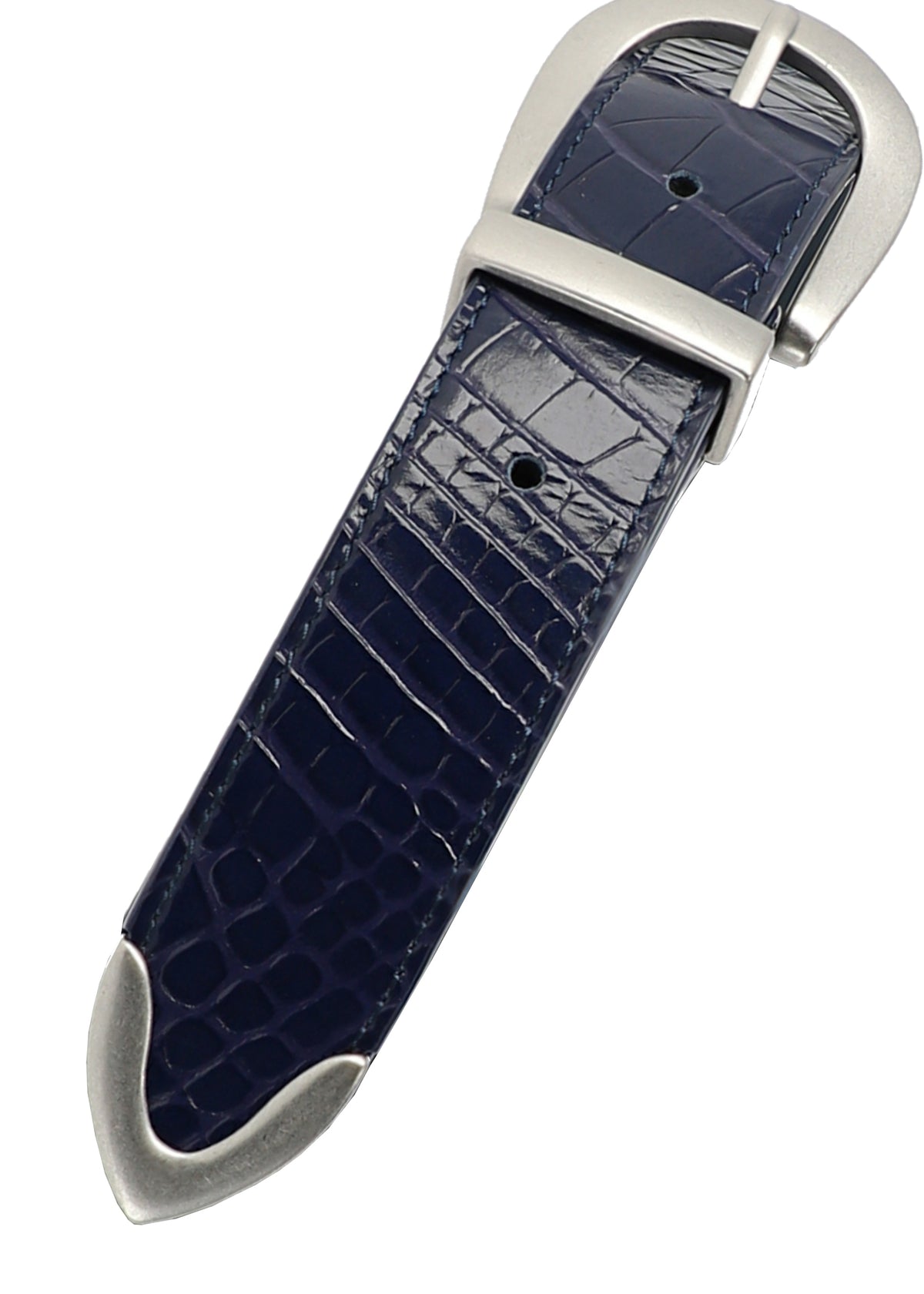 CROC BELT - BLUE