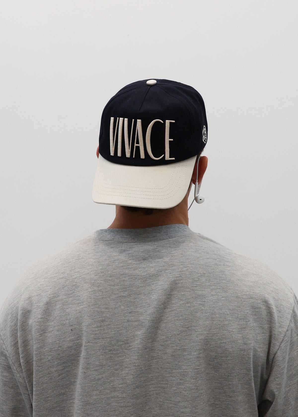 TWO-TONE CAP - NAVY CREAM