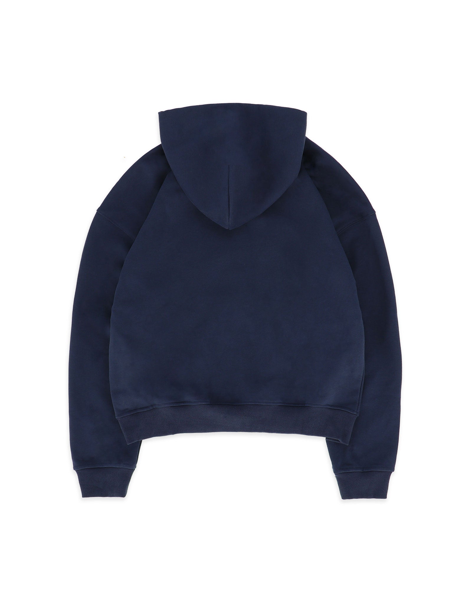 BASIC ZIP-UP HOODIE - NAVY